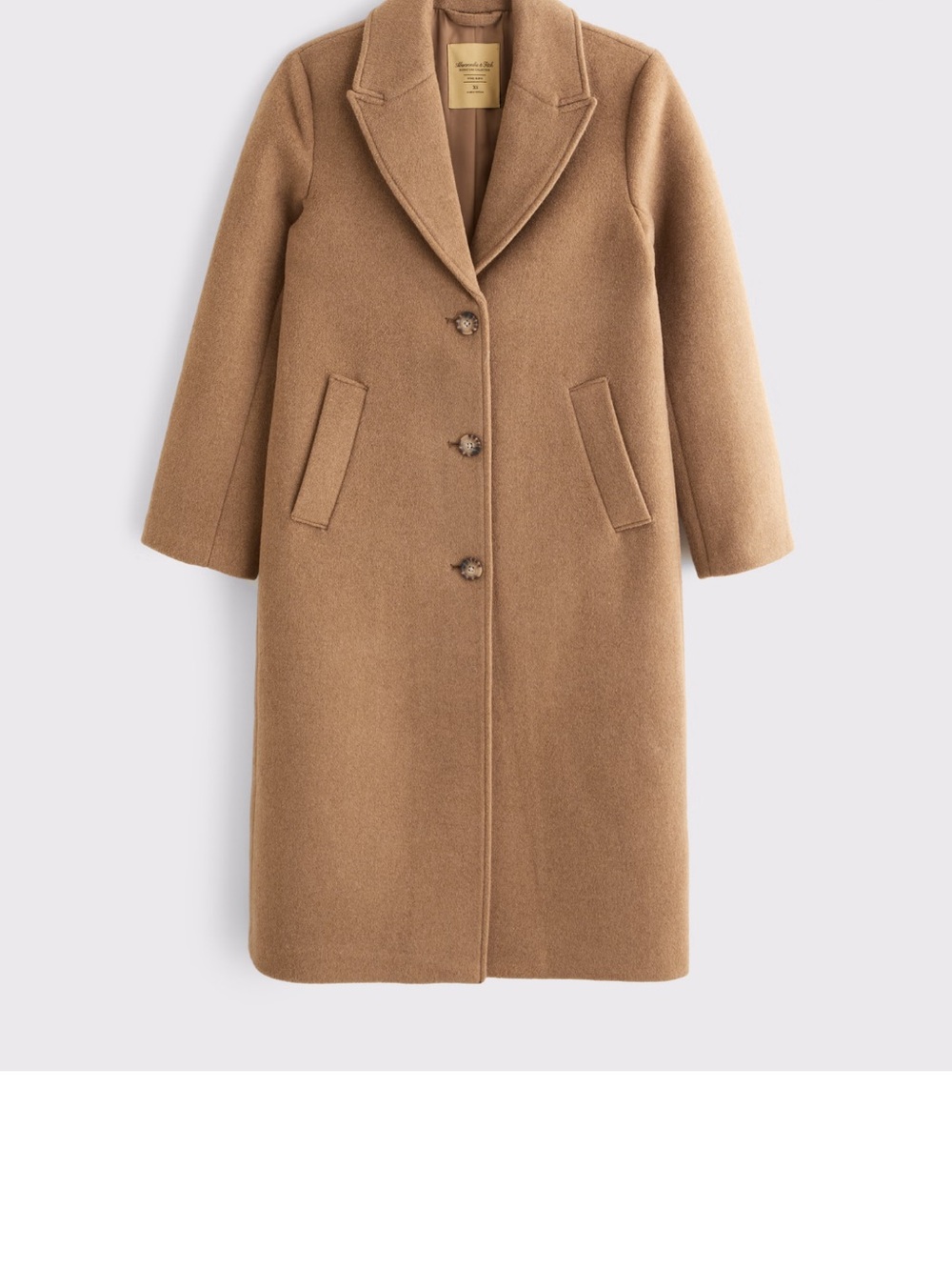 Abercrombie & Fitch Camel Trench Coat